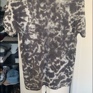Lululemon All Yours Tee size 4 gray tie dye